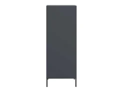 Aparador de acero gris antracita 39x35x103,5 cm
