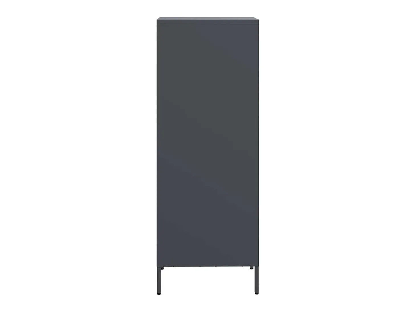 Aparador de acero gris antracita 39x35x103,5 cm