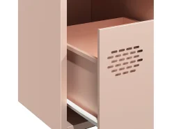 Aparador de acero laminado en frío rosa 68x39x73,5 cm