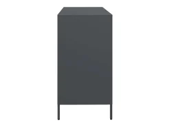 Aparador de acero laminado en frío antracita 135x39x73,5 cm