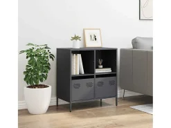 Aparador de acero laminado en frío antracita 68x39x73,5 cm