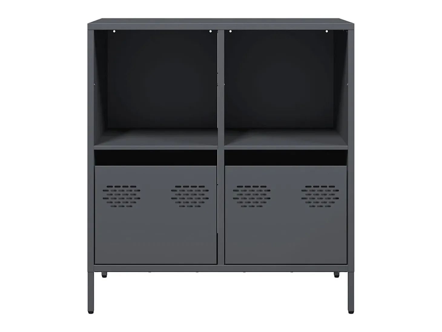 Aparador de acero laminado en frío antracita 68x39x73,5 cm