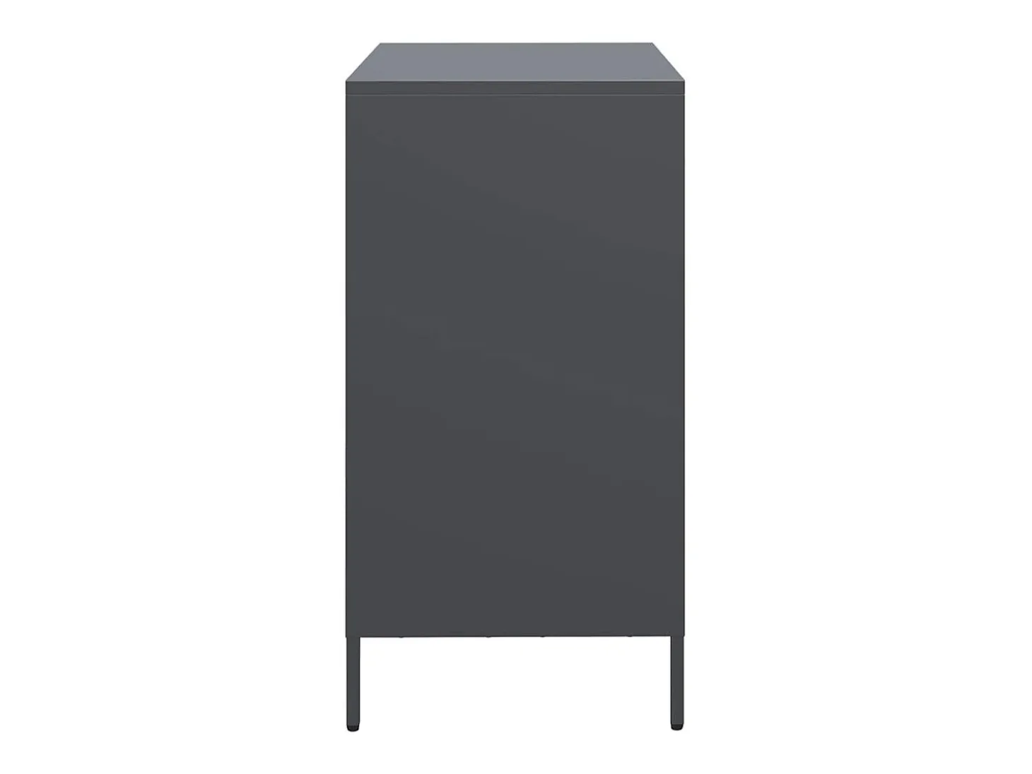 Aparador de acero laminado en frío antracita 68x39x73,5 cm