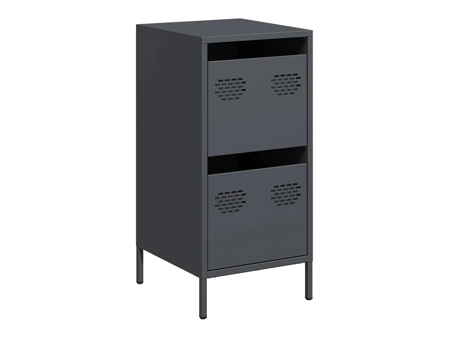 Aparador de acero laminado en frío antracita 35x39x73,5 cm