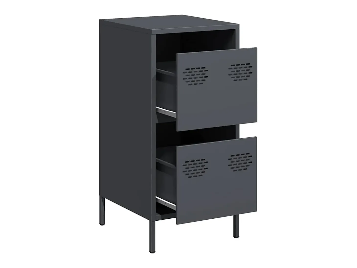 Aparador de acero laminado en frío antracita 35x39x73,5 cm
