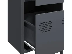Aparador de acero laminado en frío antracita 35x39x73,5 cm