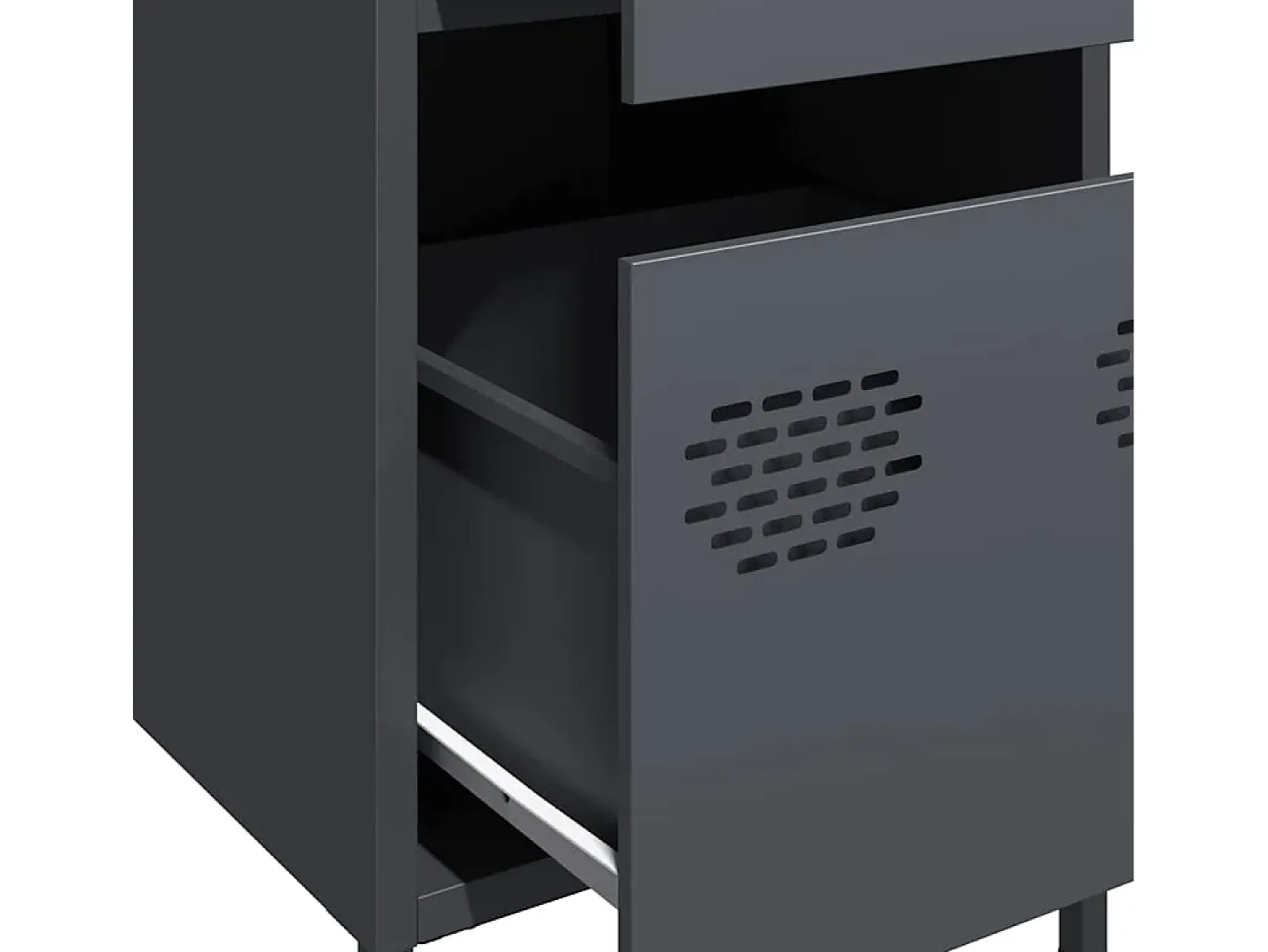 Aparador de acero laminado en frío antracita 35x39x73,5 cm