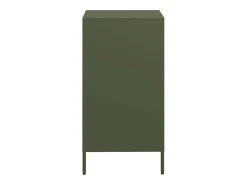 Aparador de acero laminado en frío verde oliva 35x39x73,5 cm