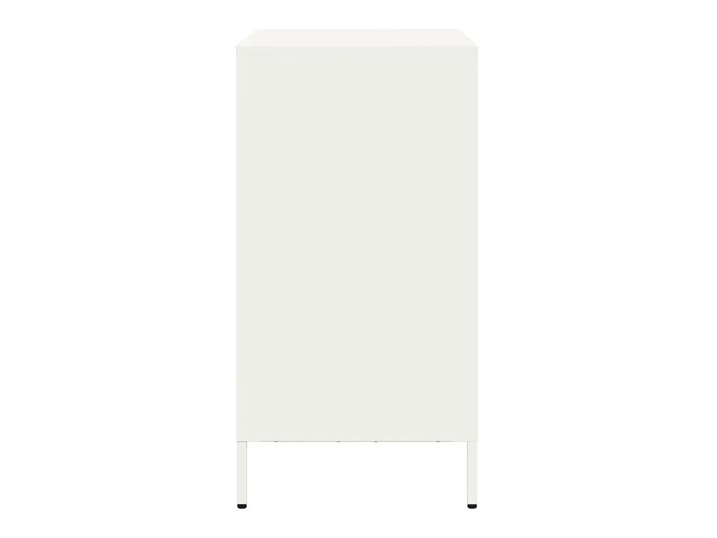 Aparador de acero laminado en frío blanco 68x39x73,5 cm