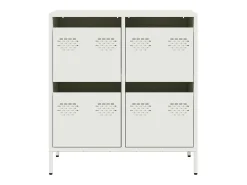 Aparador de acero laminado en frío blanco 68x39x73,5 cm