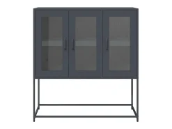 Aparador de acero laminado en frío antracita 100,5x39x107 cm