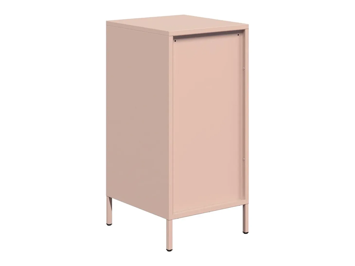 Aparador de acero laminado en frío rosa 35x39x73,5 cm