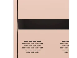 Aparador de acero laminado en frío rosa 35x39x73,5 cm