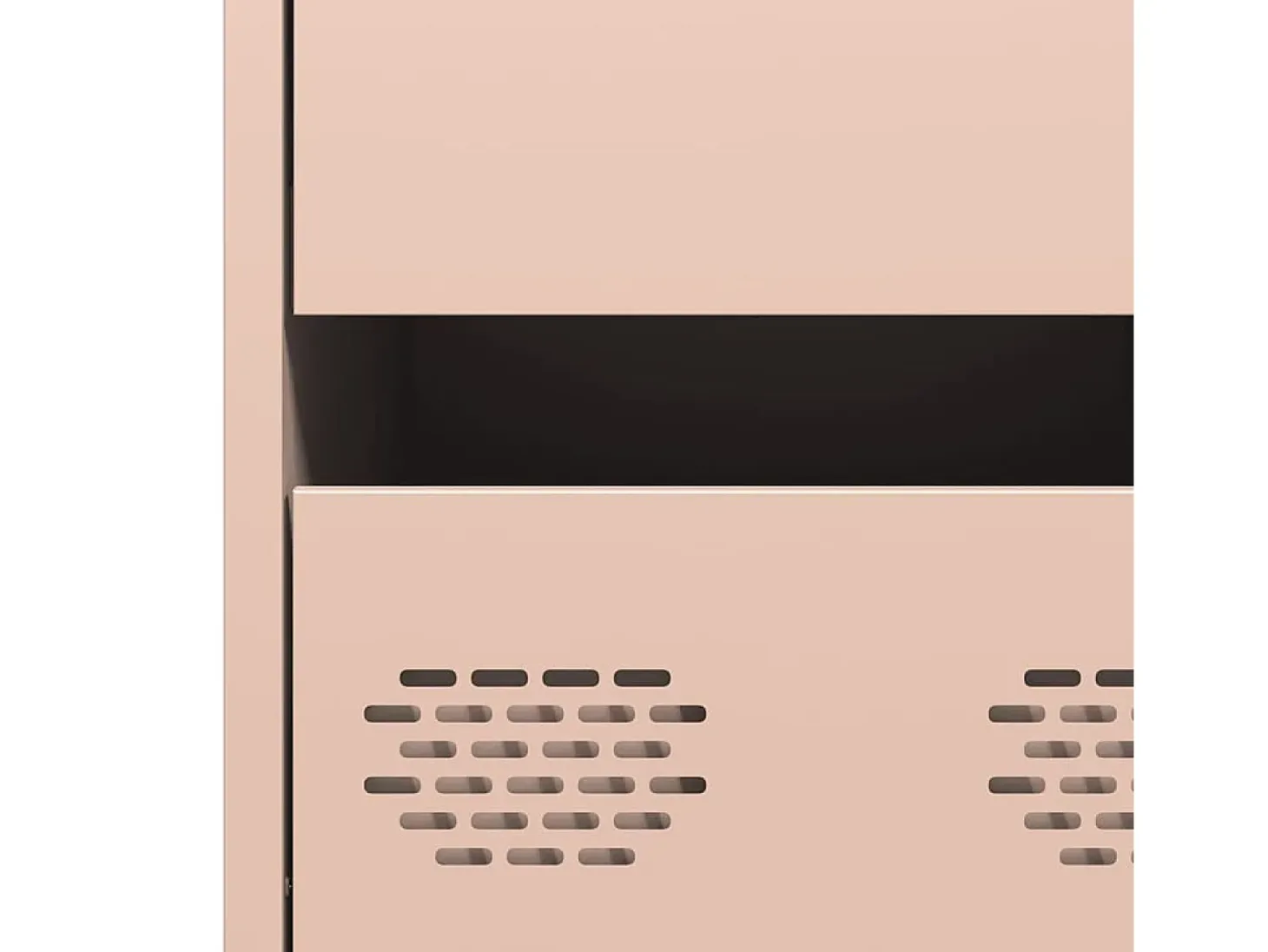 Aparador de acero laminado en frío rosa 35x39x73,5 cm