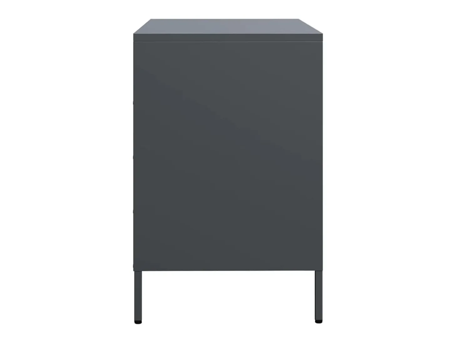 Aparador de acero laminado en frío antracita 68x39x58,5 cm