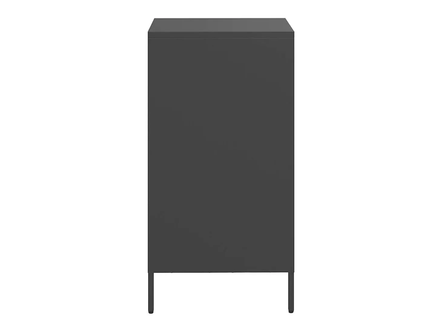 Aparador de acero laminado en frío negro 35x39x73,5 cm