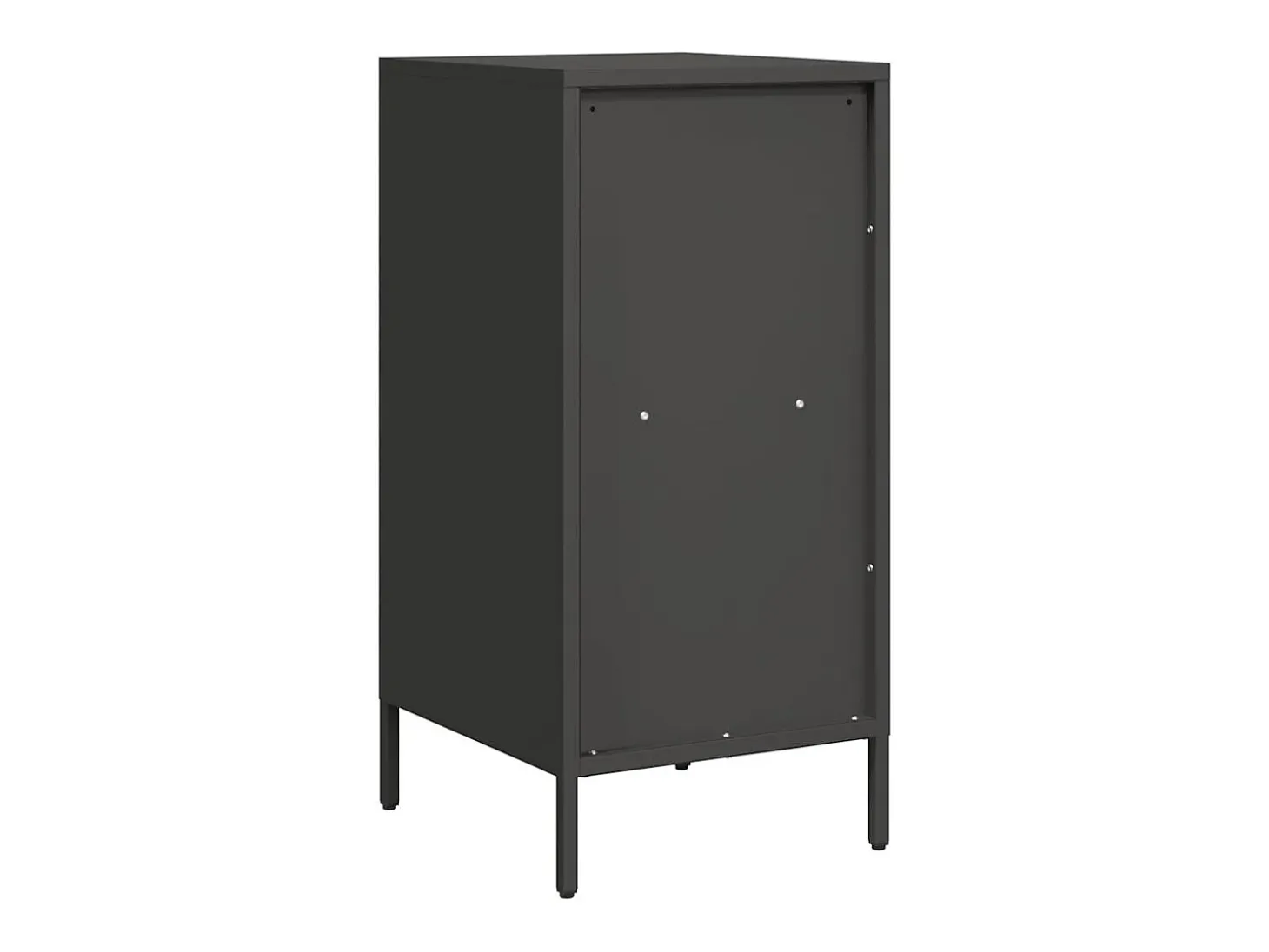 Aparador de acero laminado en frío negro 35x39x73,5 cm