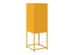 Aparador de acero laminado en frío amarillo 36x39x107 cm