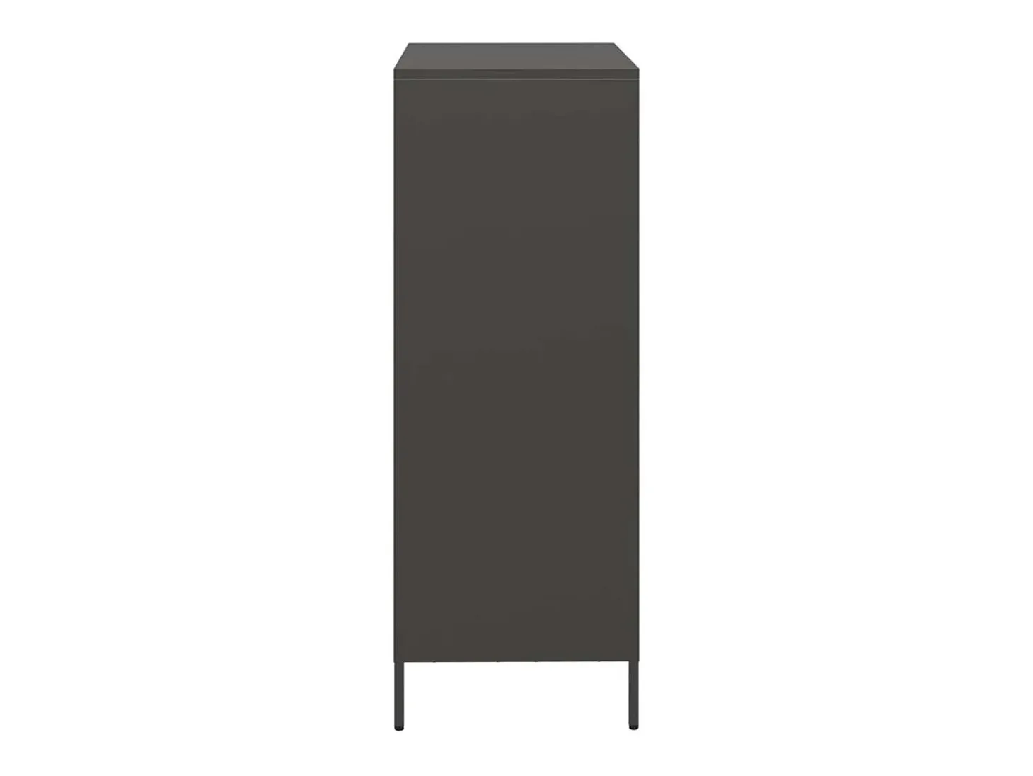Aparador de acero negro 39x35x103,5 cm