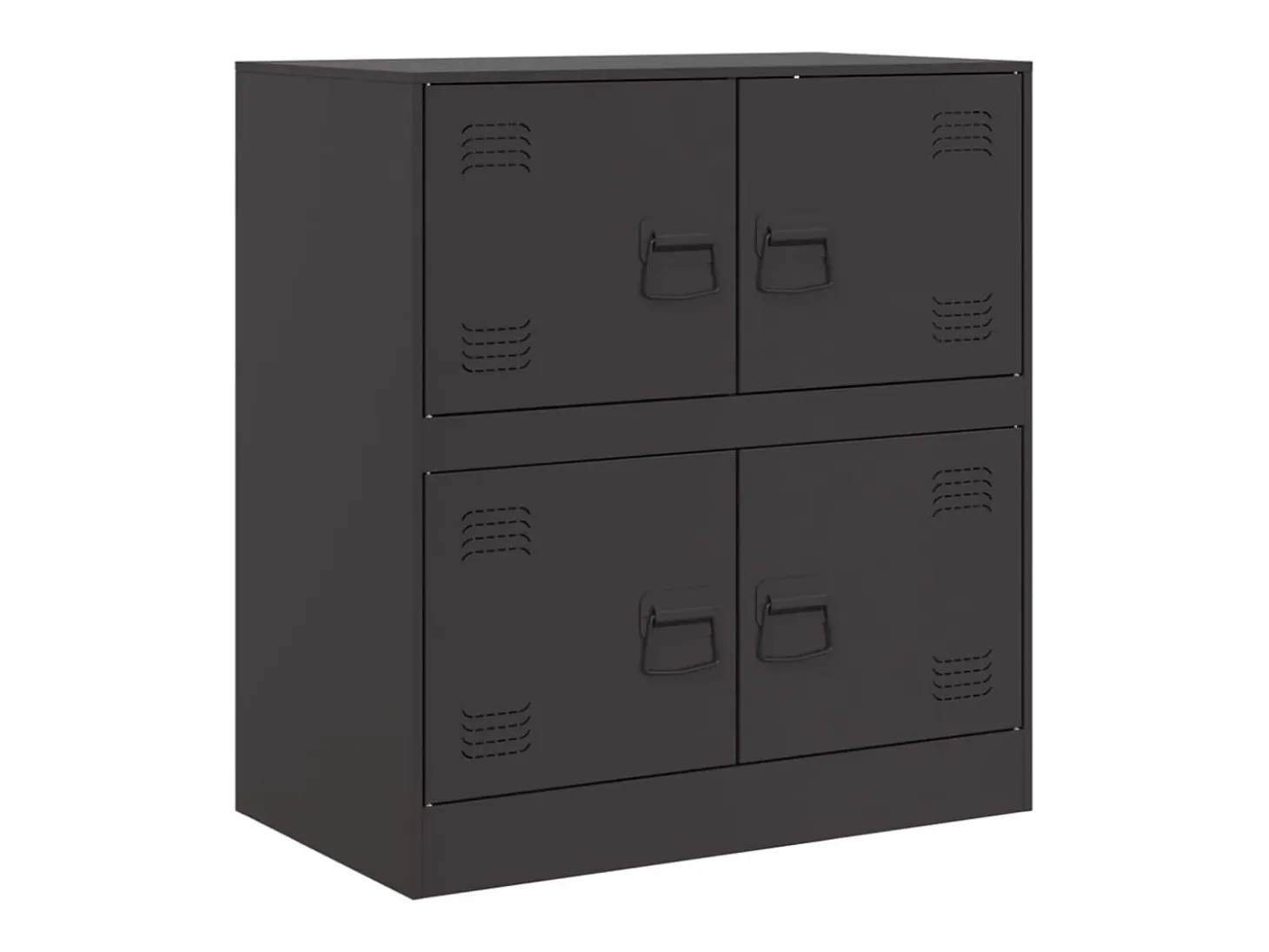 Aparador de acero negro 67x39x73 cm ES399015