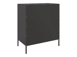 Aparador de acero negro 68x39x79 cm