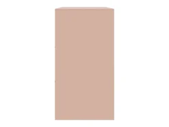 Aparador de acero rosa 99x39x73 cm