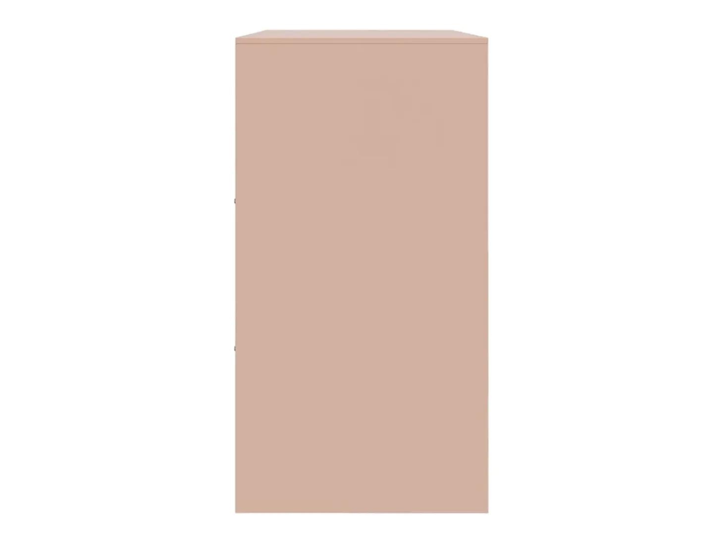 Aparador de acero rosa 99x39x73 cm