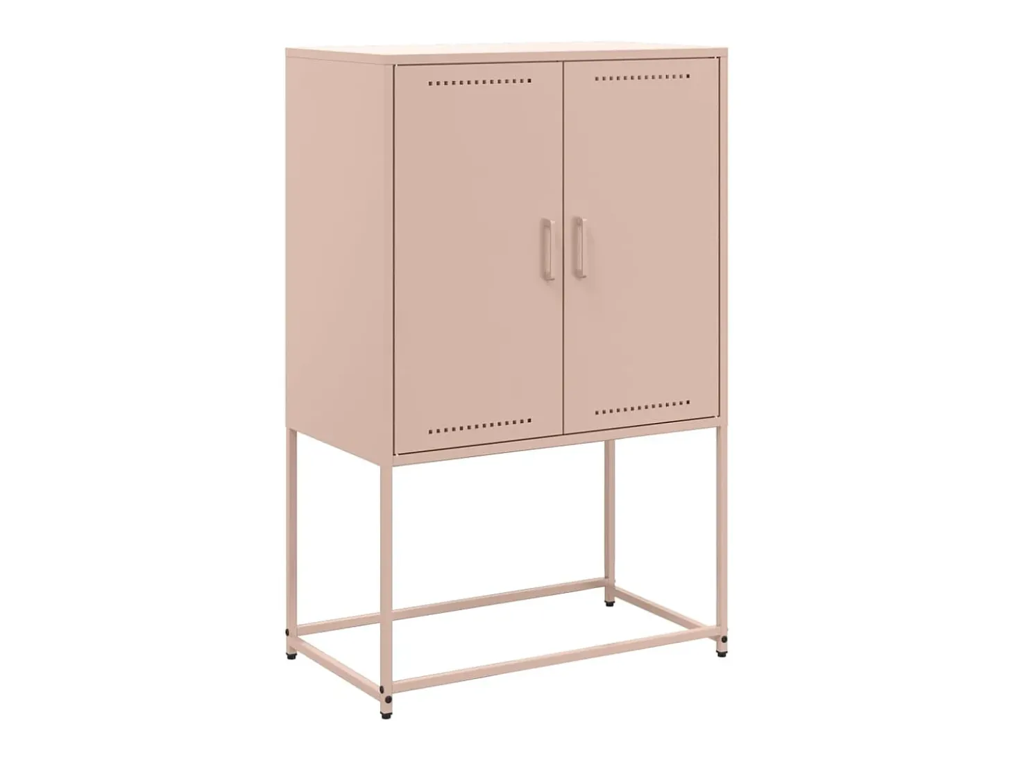 Aparador de acero rosa 68,5x38,5x107 cm