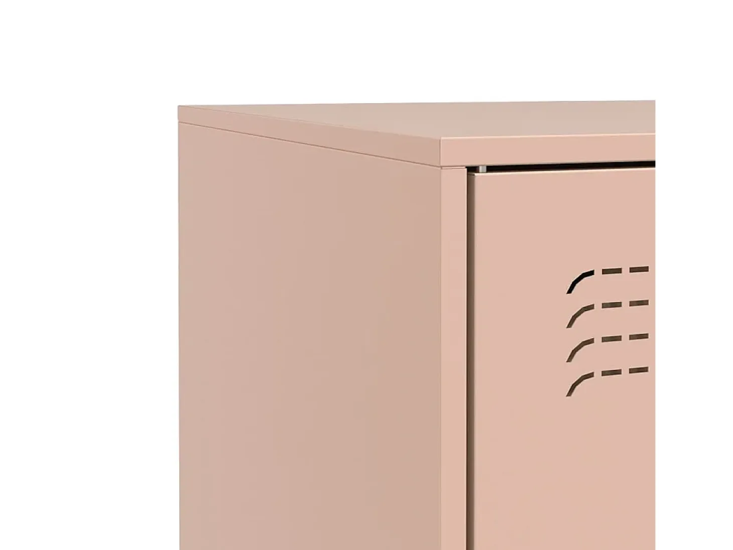 Aparador de acero rosa 67x39x73 cm