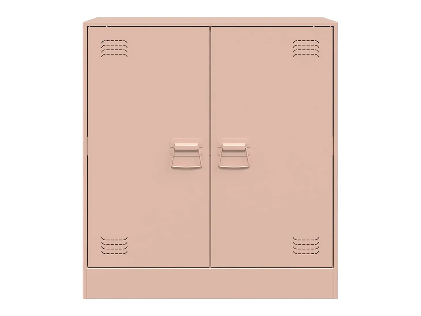 Aparador de acero rosa 67x39x73 cm