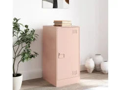 Aparador de acero rosa 34,5x39x73 cm ES137864