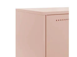 Aparador de acero rosa 68,5x38,5x123,5 cm