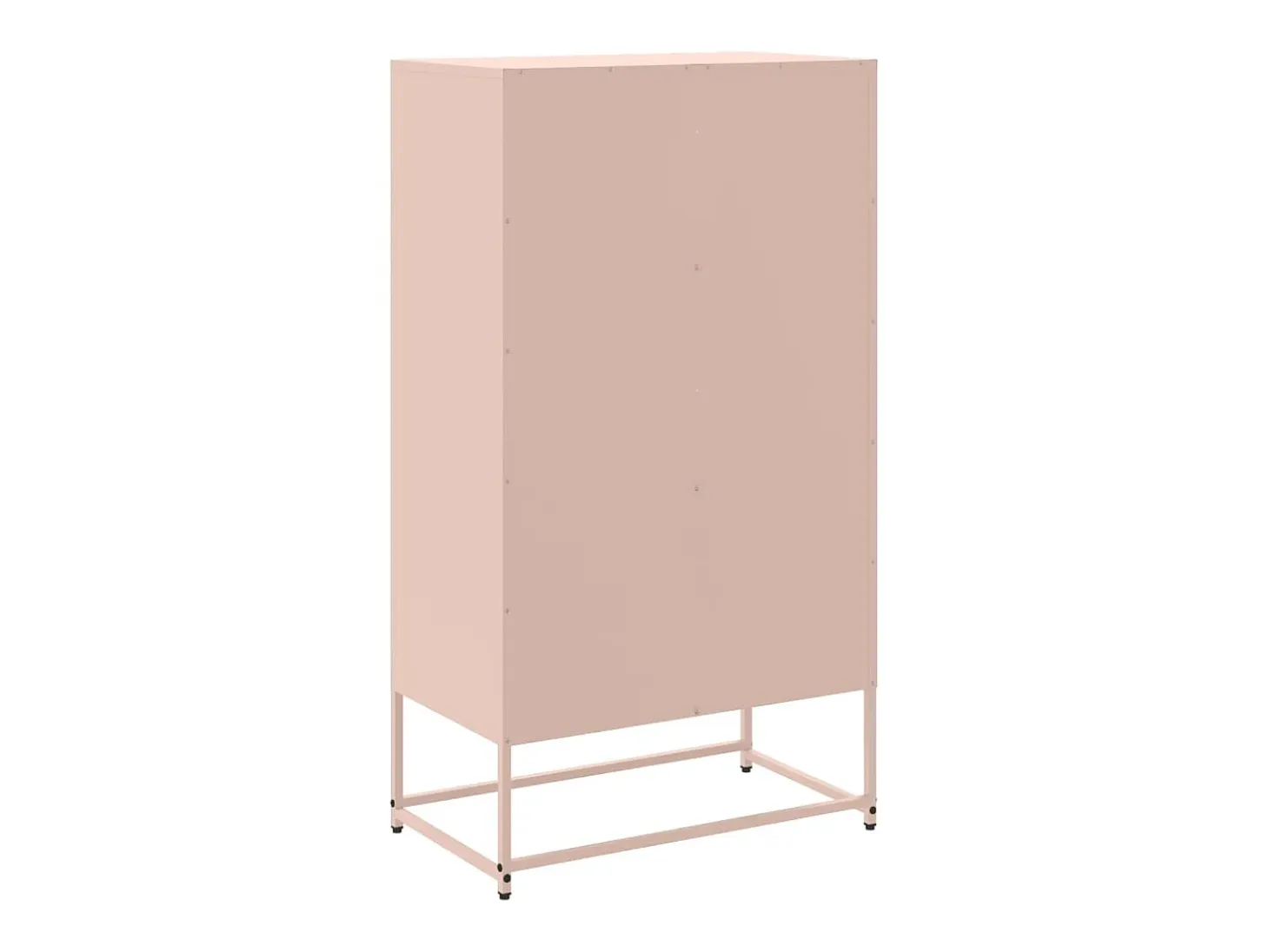 Aparador de acero rosa 68,5x38,5x123,5 cm