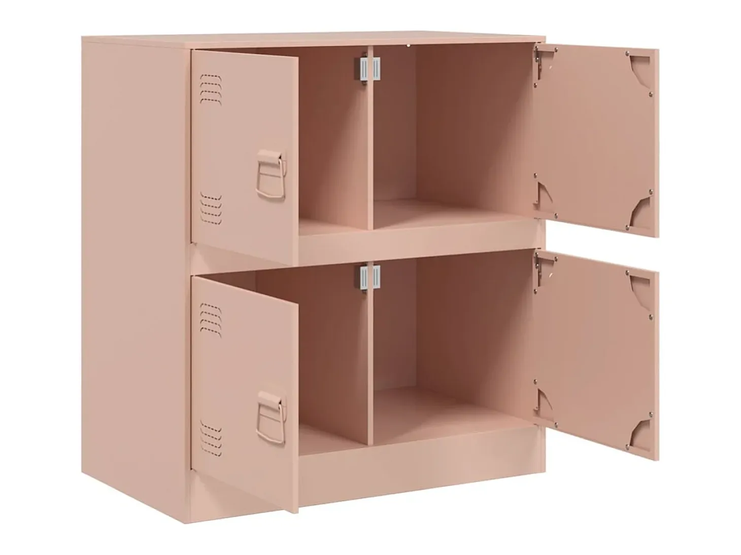 Aparador de acero rosa 67x39x73 cm