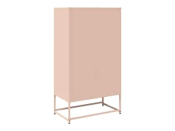 Aparador de acero rosa 68x39x123 cm