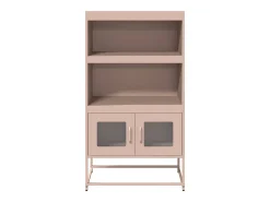 Aparador de acero rosa 68x39x123 cm