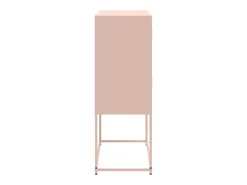 Aparador de acero rosa 68,5x38,5x107 cm