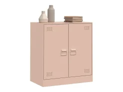 Aparador de acero rosa 67x39x73 cm ES411161