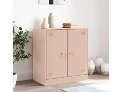 Aparador de acero rosa 67x39x73 cm ES411161