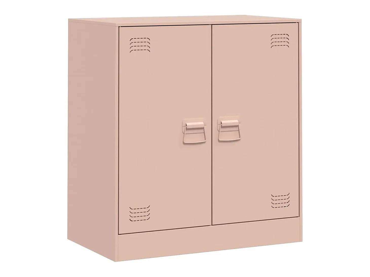 Aparador de acero rosa 67x39x73 cm ES411161