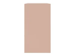 Aparador de acero rosa 99x39x73 cm