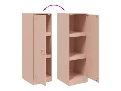 Aparador de acero rosa 34,5x39x107 cm