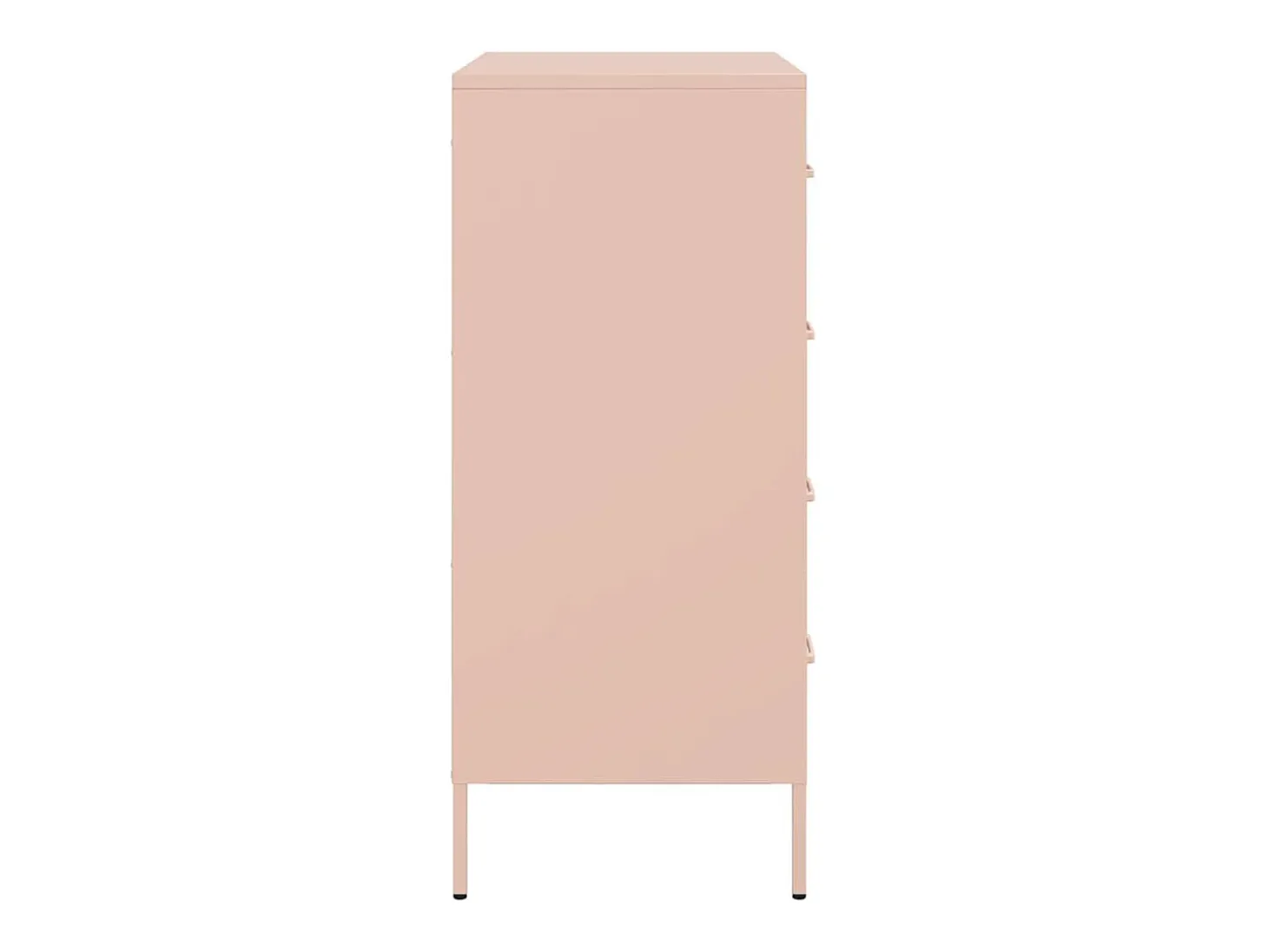 Aparador de acero rosa 68x39x89 cm