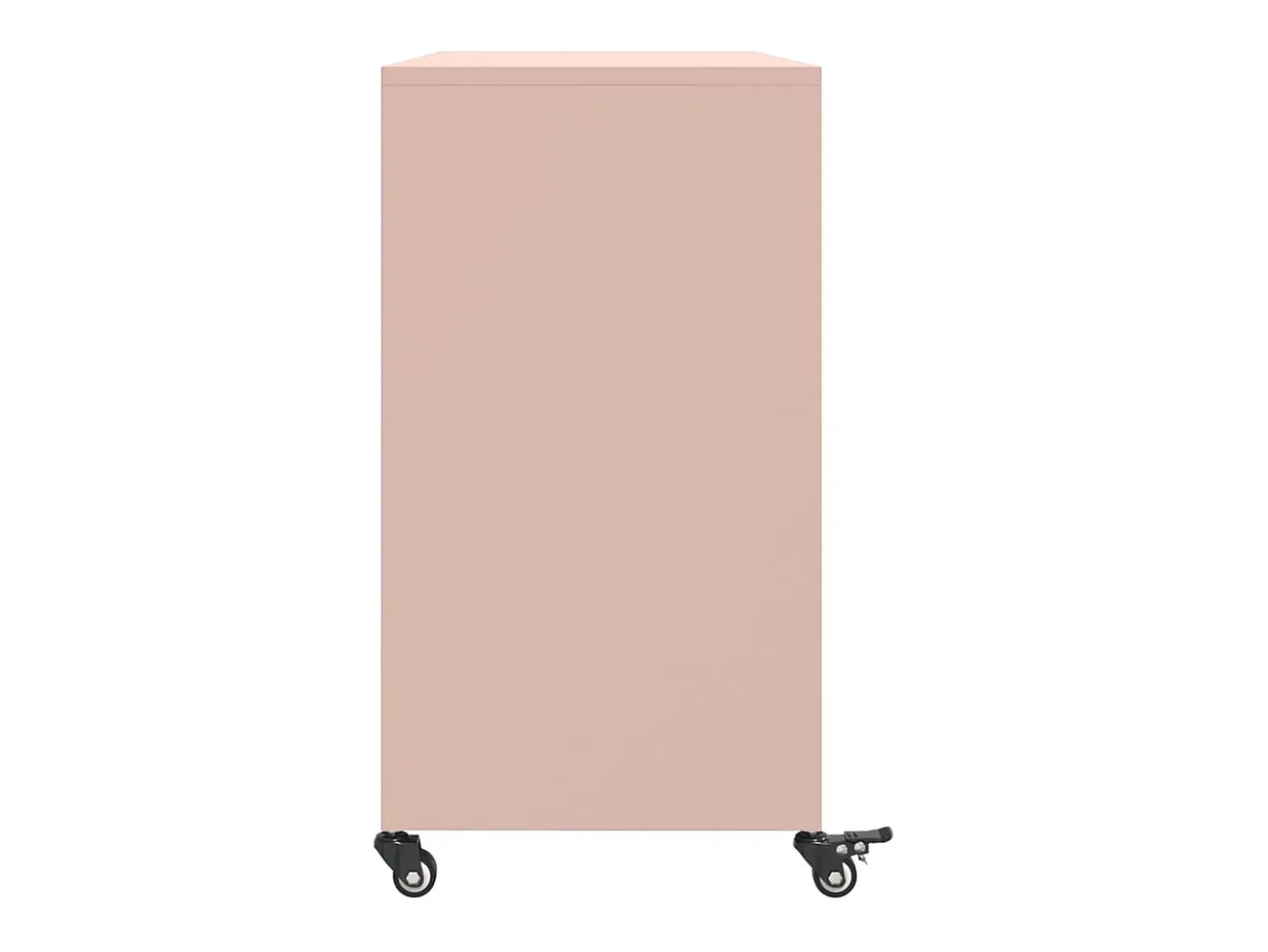 Aparador de acero rosa 100,5x39x72 cm