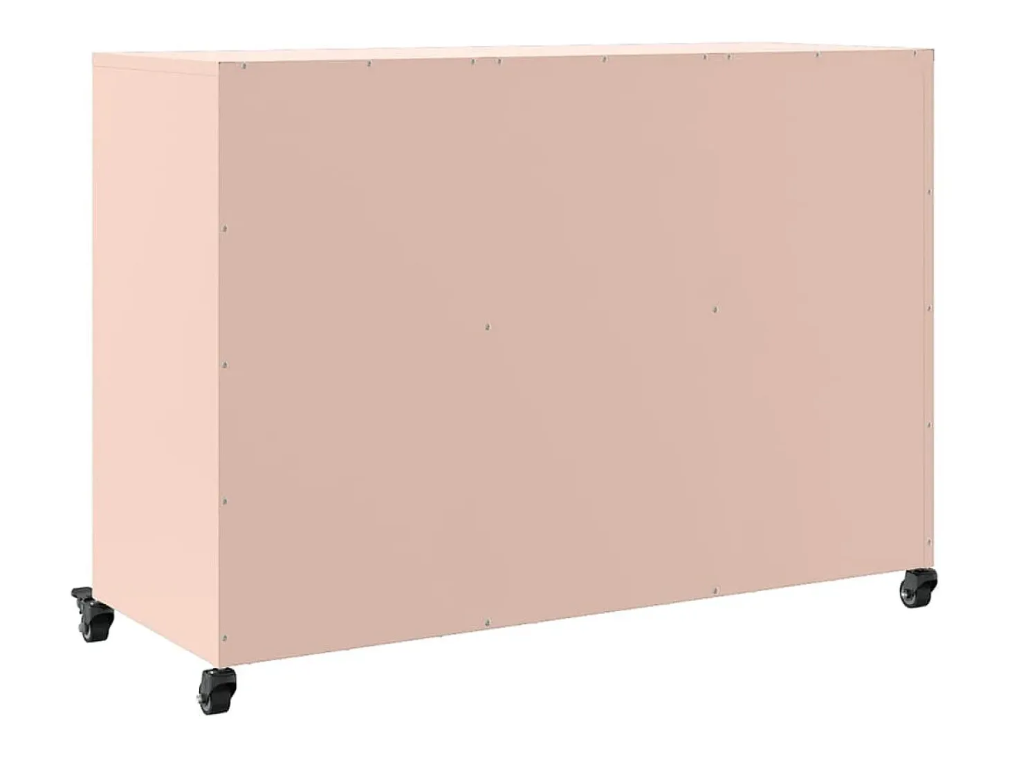 Aparador de acero rosa 100,5x39x72 cm
