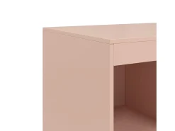 Aparador de acero rosa 67x39x95 cm