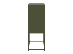 Aparador de acero verde oliva 68,5x38,5x107 cm