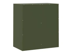 Aparador de acero verde oliva 67x39x73 cm