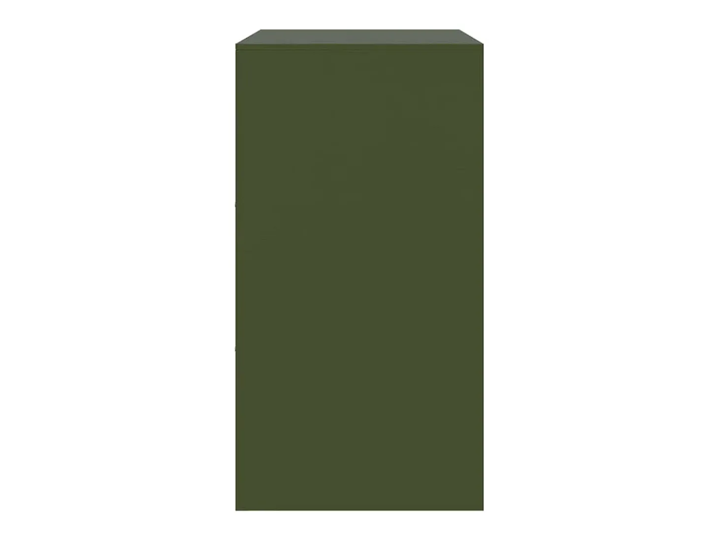 Aparador de acero verde oliva 67x39x73 cm