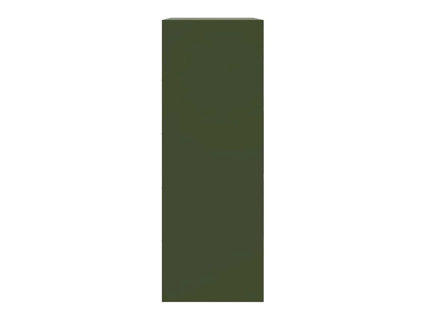 Aparador de acero verde oliva 67x39x107 cm